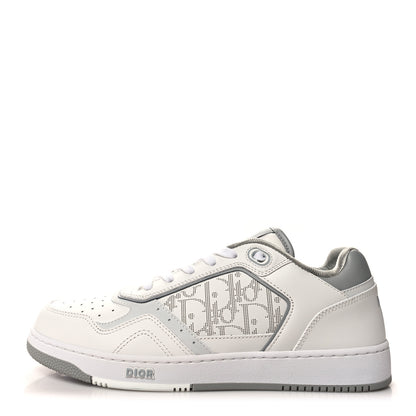 Christian Dior Smooth Calfskin Oblique Galaxy Perforated Mens B27 Low Top Sneakers 42 White Grey 1 of 9