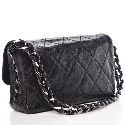 Chanel Glazed Caviar Quilted Modern Chain Flap Black 3 of 9
