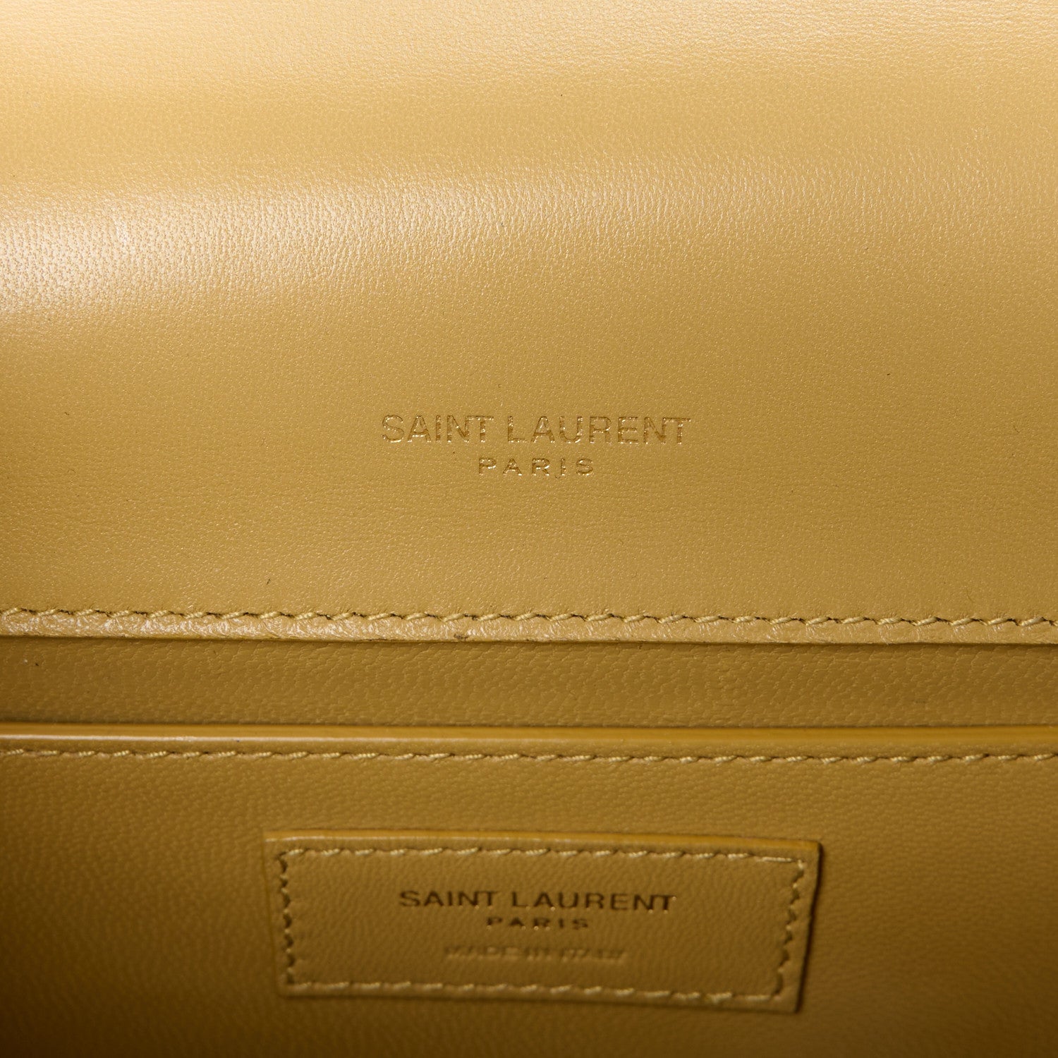 Saint Laurent Satin Small Classic Monogram Kate Tassel Satchel Sahara Beige 6 of 13