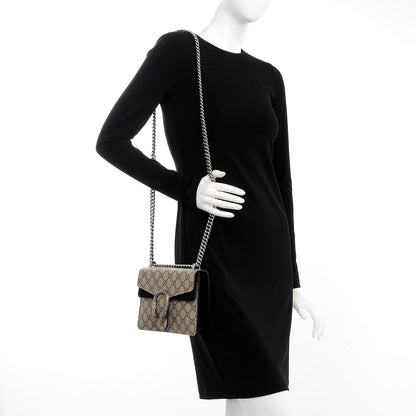 Gucci GG Supreme Monogram Mini Dionysus Shoulder Bag Black 2 of 8