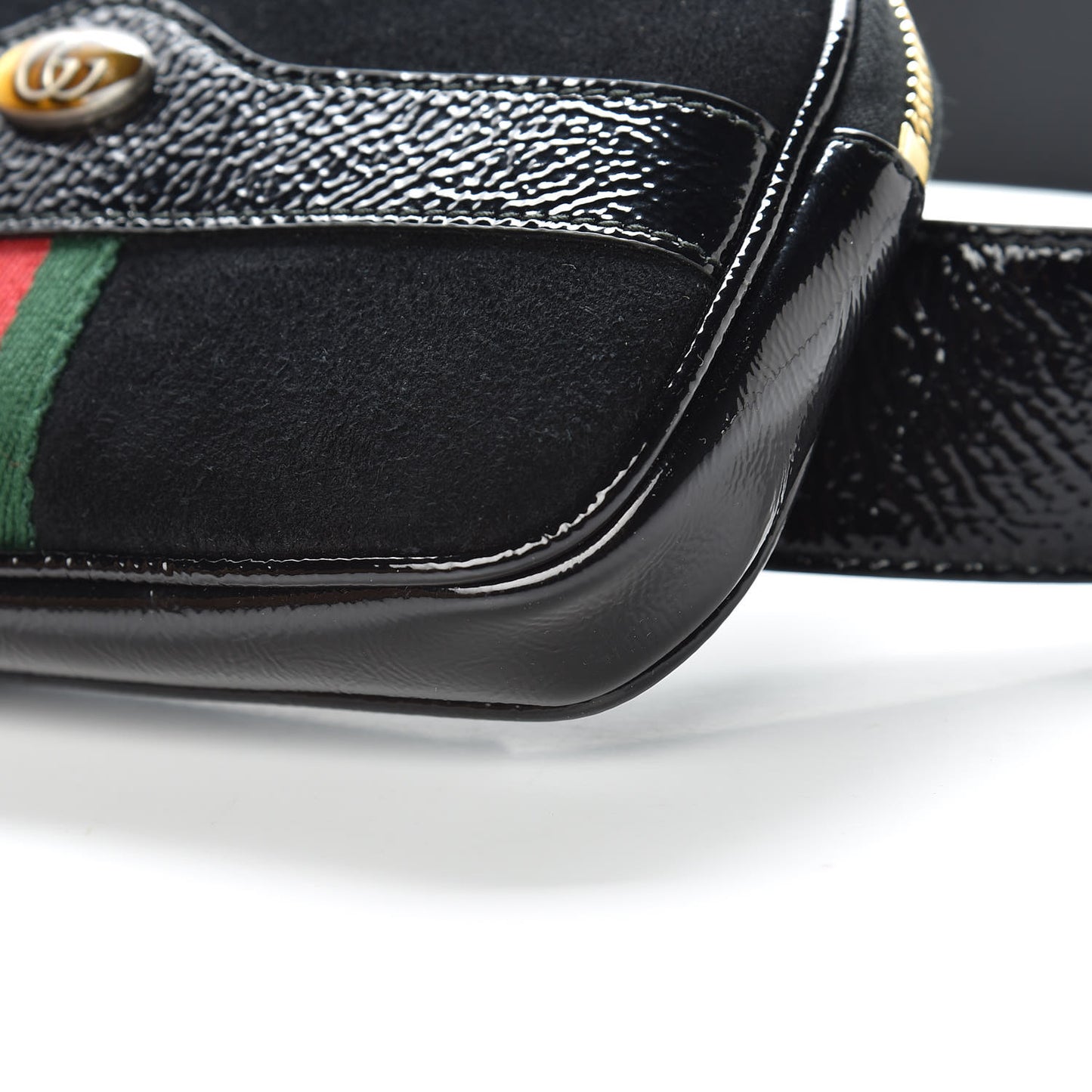 Suede Patent Ophidia Belted iPhone Case 75 30 Black