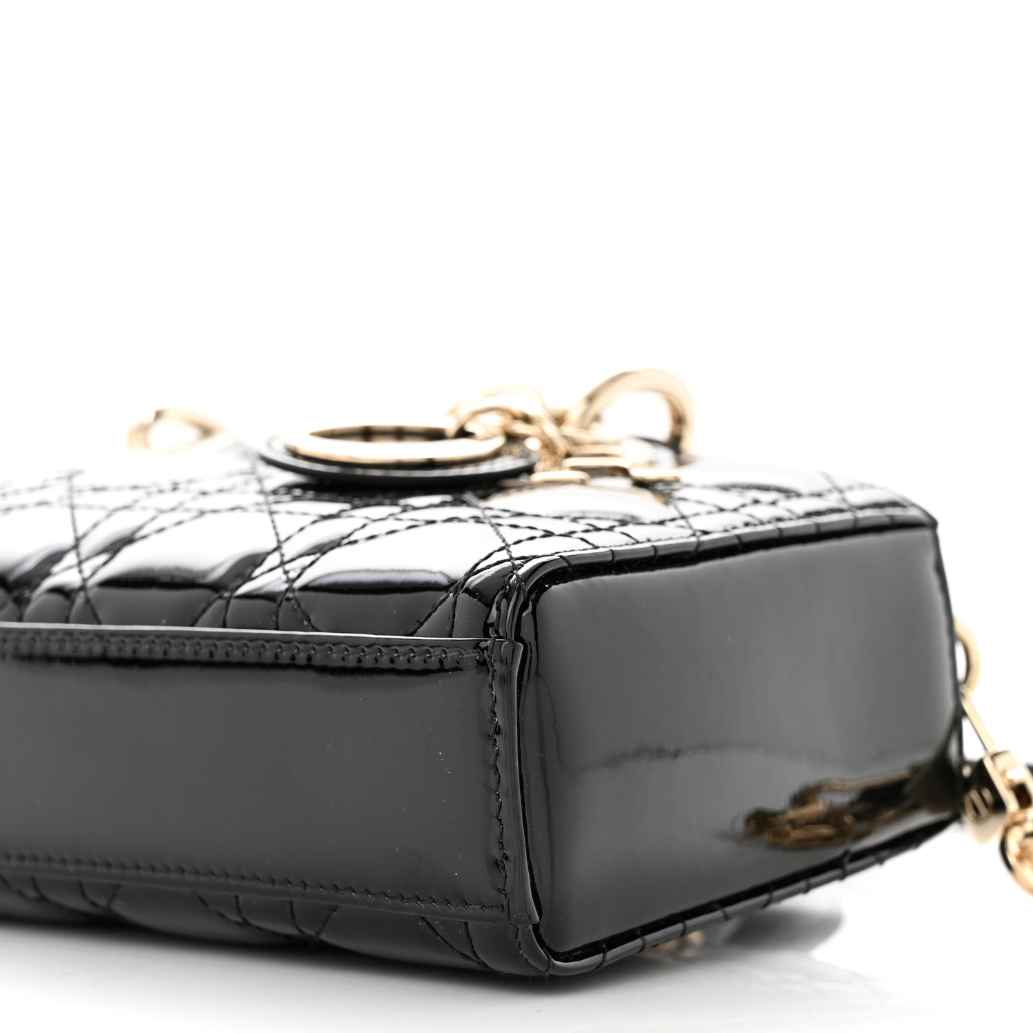 Christian Dior Patent Cannage Small Lady D-Joy Black 10 of 11