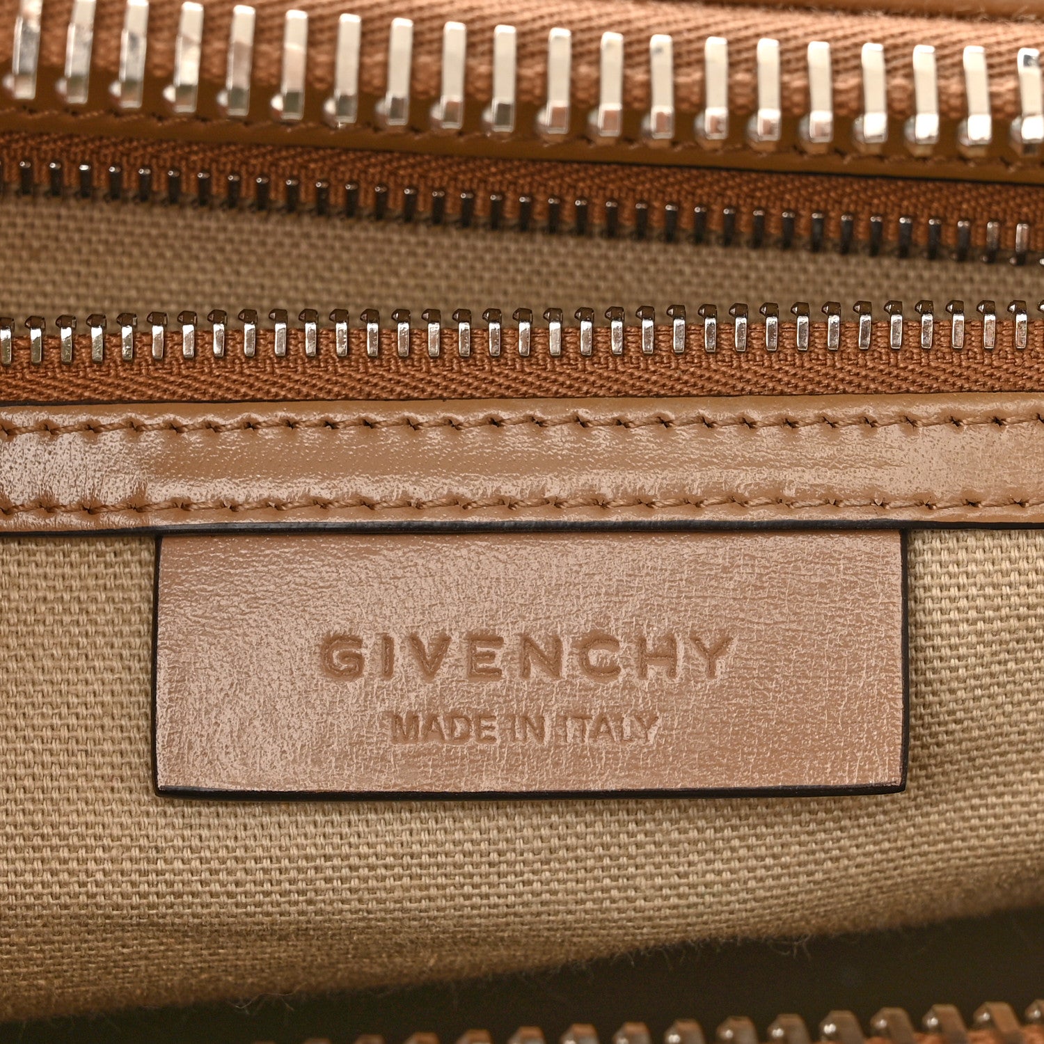 Givenchy Shiny Lord Calfskin Medium Antigona Dark Beige 6 of 12