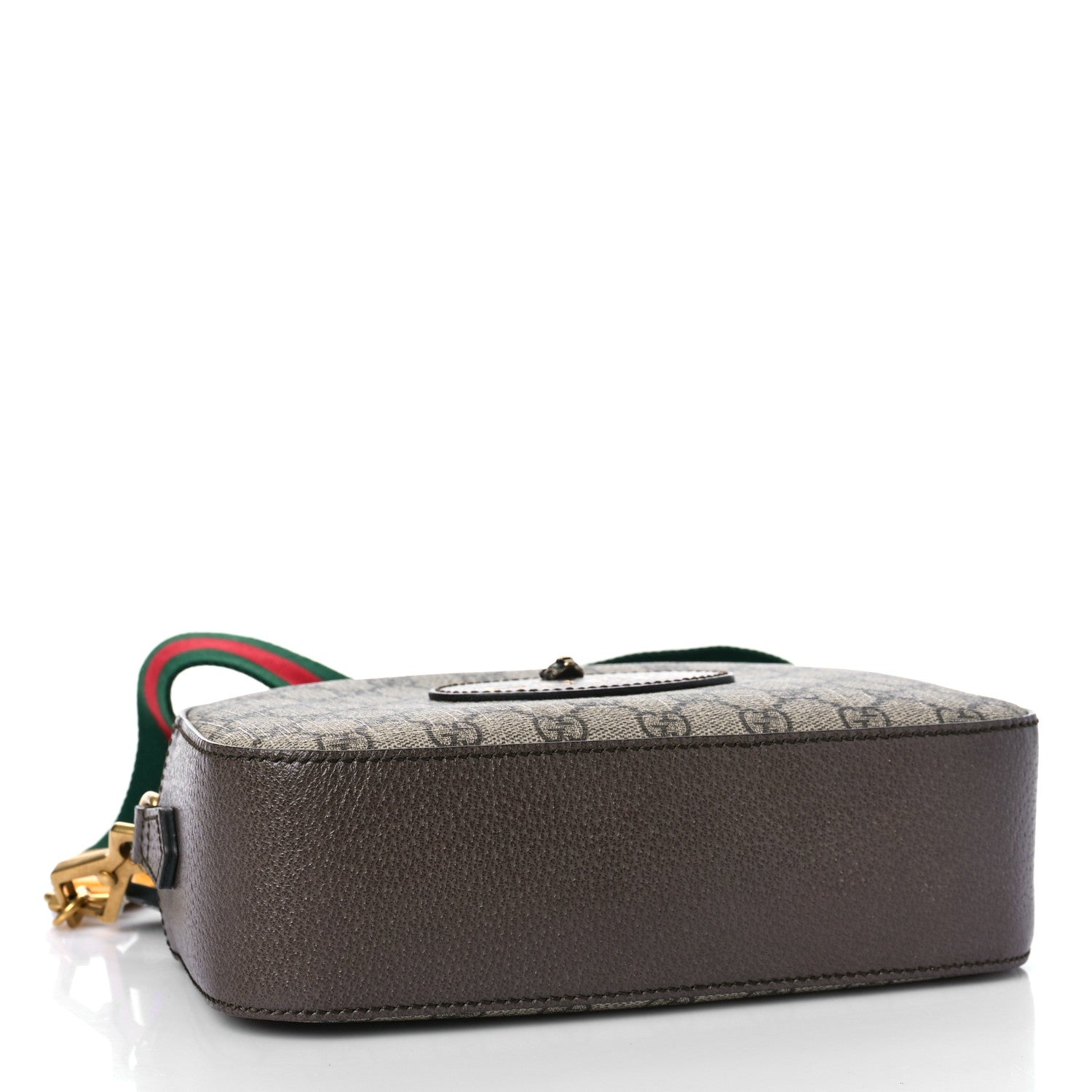 Gucci GG Supreme Monogram Web Neo Vintage Shoulder Bag Beige New Acero Crop 4 of 10