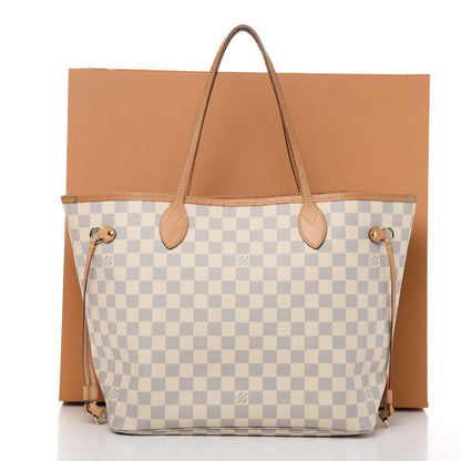 Louis Vuitton Damier Azur Neo Neverfull MM Rose Ballerine 19 of 19