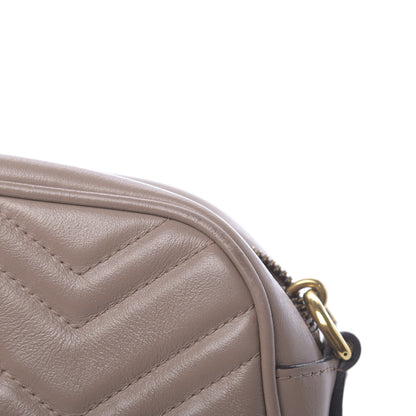 Gucci Calfskin Matelasse Small GG Marmont Chain Shoulder Bag Porcelain Rose 14 of 20