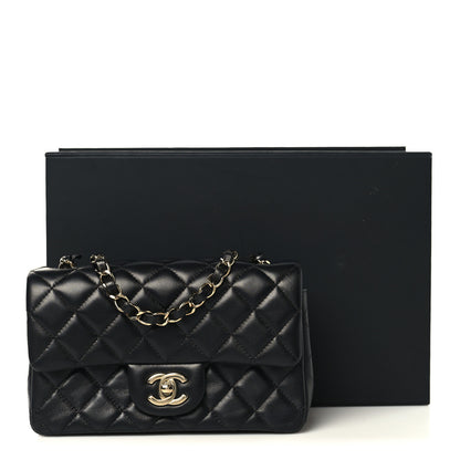 Chanel Lambskin Quilted Mini Rectangular Flap Black 11 of 11