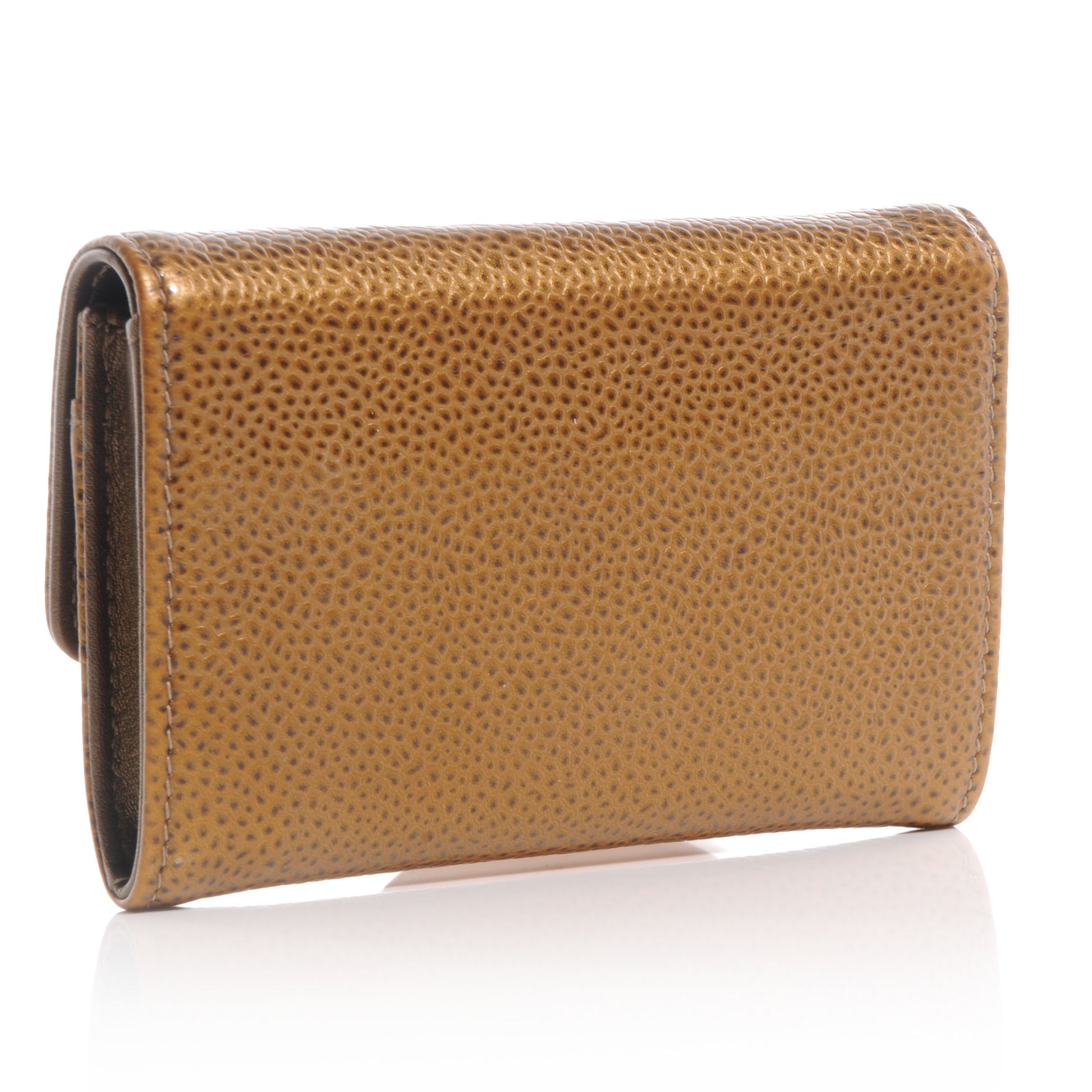 Chanel Caviar CC Card Holder Dark Gold 3 of 9