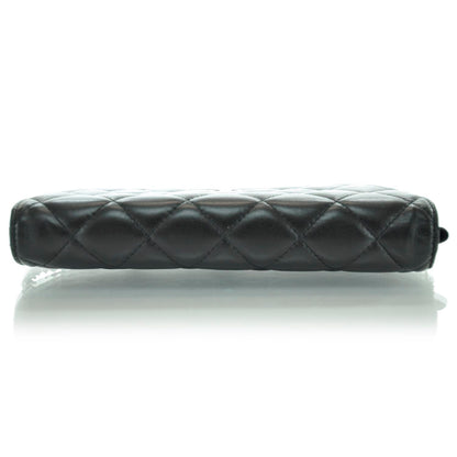 Chanel Lambskin Quilted Wallet On Chain WOC Black 5 of 12