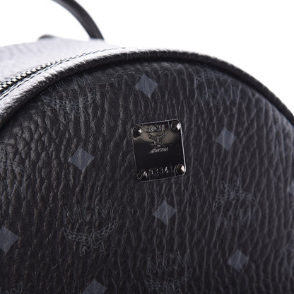 MCM Visetos Small Side Stud Stark Backpack Black 10 of 10