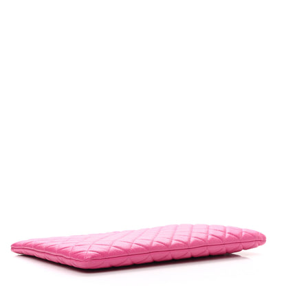 Chanel Caviar Quilted Large Cosmetic Case Pink 4 of 7