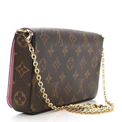 Louis Vuitton Monogram 2022 Christmas Animation Paris Pochette Felicie Chain Wallet Pink 4 of 11