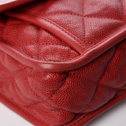 Chanel Caviar Quilted Large French Riviera Flap Red 11 of 13