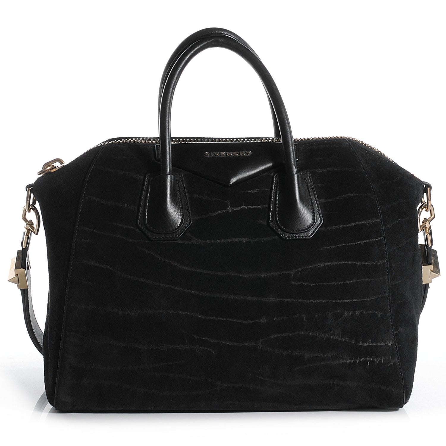 Givenchy Suede Medium Antigona Black 1 of 7