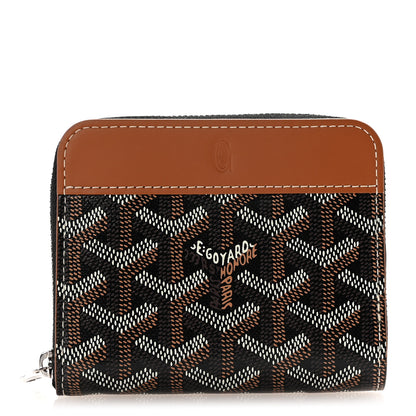 Goyard Goyardine Matignon PM Wallet Black Gold 1 of 7