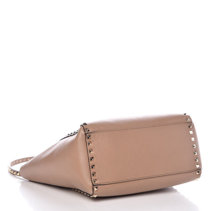 Valentino Garavani Vitello Rockstud Double Handle Tote Alpaca 5 of 13