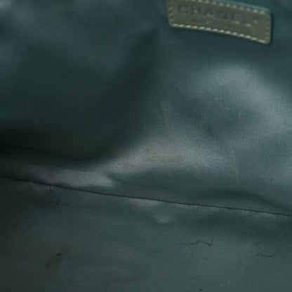 Chanel Canvas Quilted Large Paris Biarritz Tote Grey Blue 15 of 26