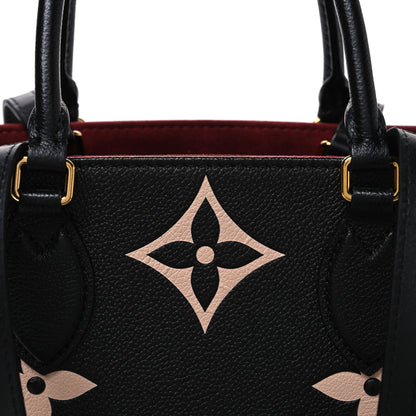 Louis Vuitton Empreinte Monogram Giant Onthego MM Black Beige 7 of 11