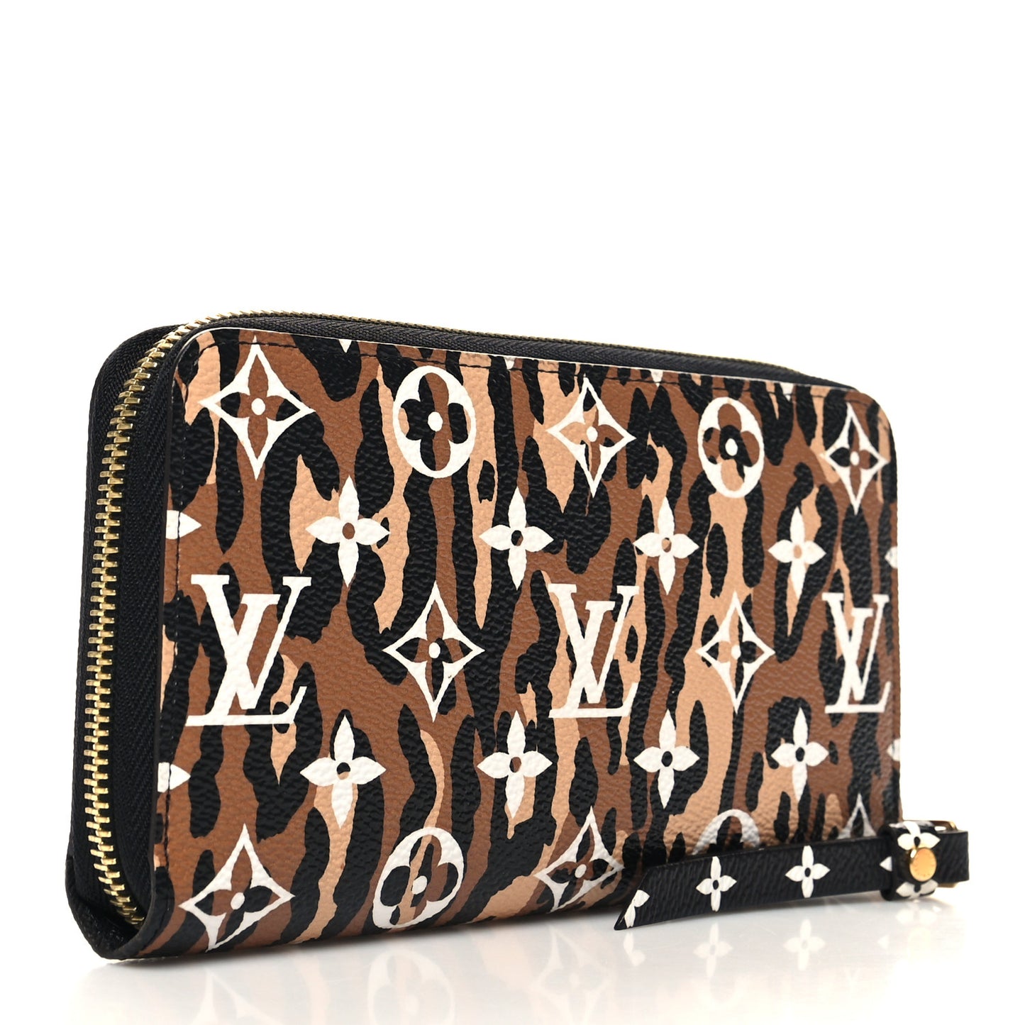 Monogram Giant Jungle Zippy Wallet Black