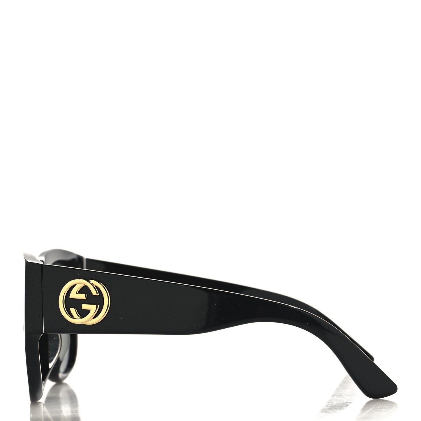 Acetate Square Frame Sunglasses GG0142SAN Black