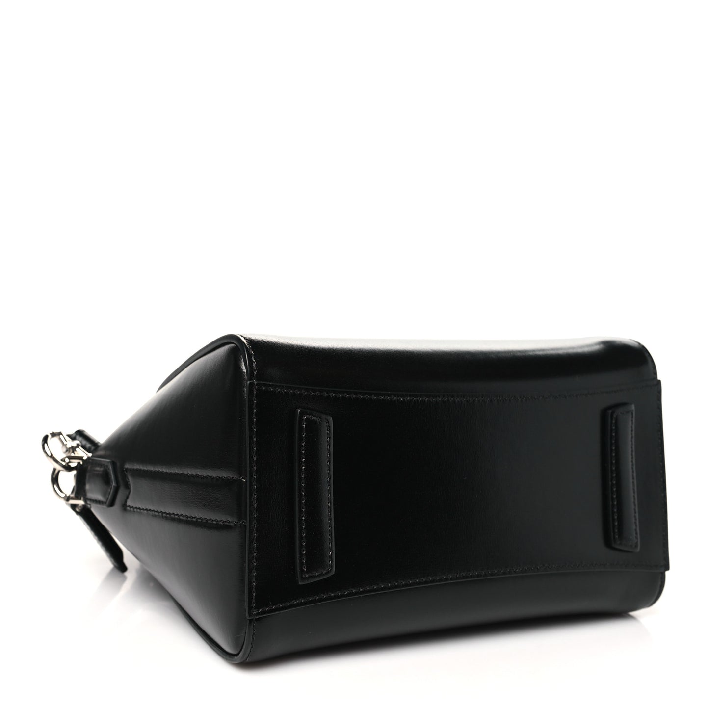 Shiny Lord Calfskin Mini Antigona Black