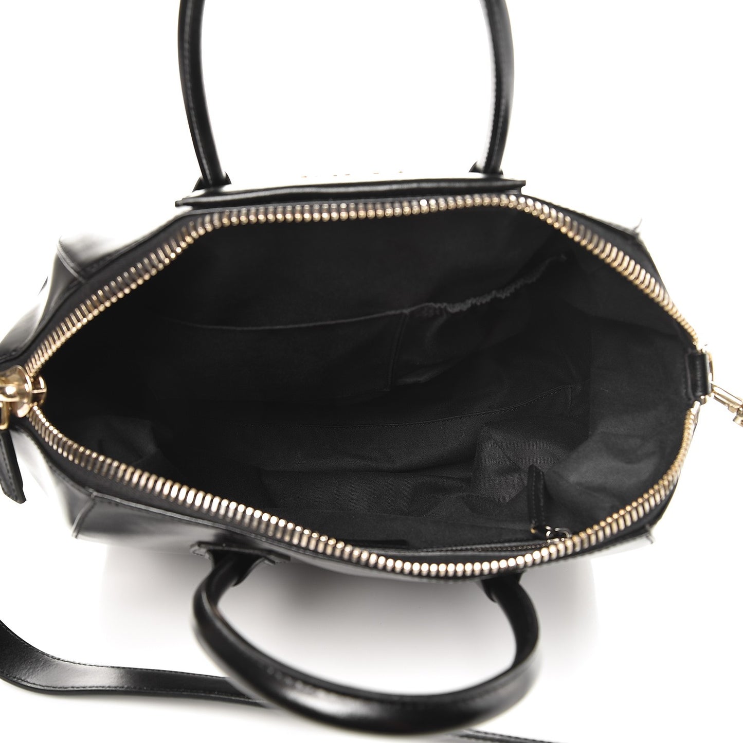 Shiny Lord Calfskin Medium Antigona Black