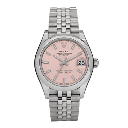 Rolex Stainless Steel 31mm Oyster Perpetual Datejust Watch Pink 278240 1 of 5
