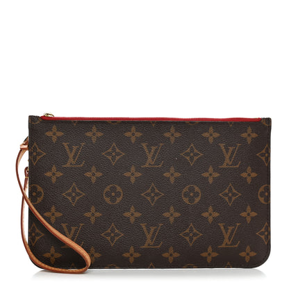 Louis Vuitton Monogram Neverfull MM GM Pochette Cherry 1 of 9