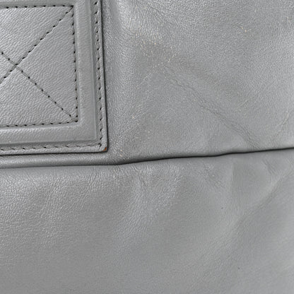 Chanel Metallic Lambskin Quilted Small Coco Cocoon Reversible Tote Light Grey 16 of 23