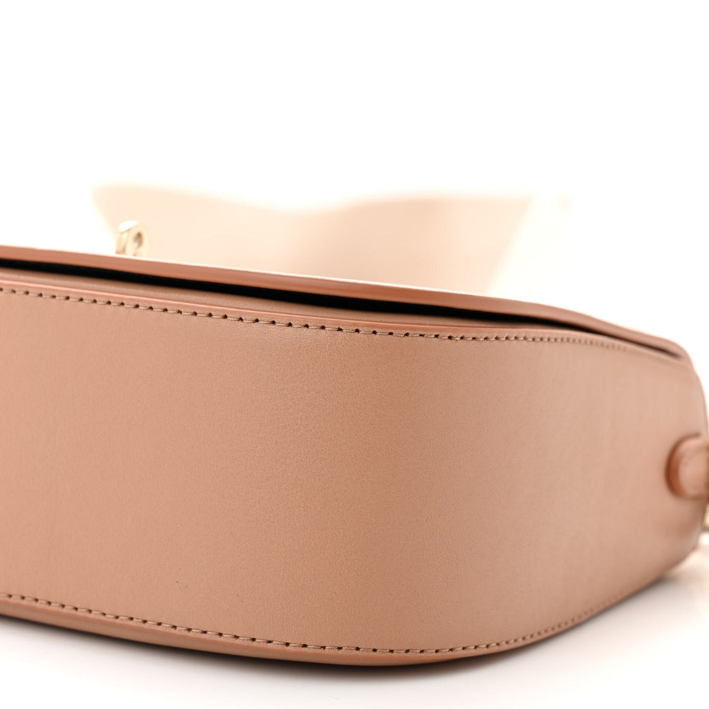 Silky Calfskin Webbing Strap Small Darley Satchel Light Salmon