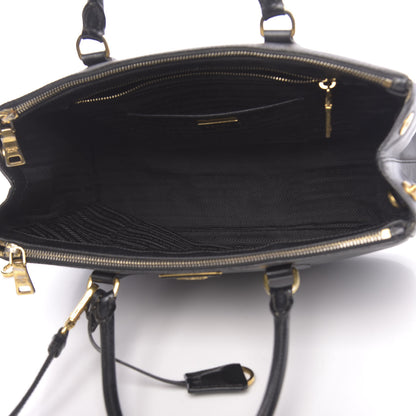 Prada Saffiano Medium Galleria Double Zip Tote Black 4 of 15