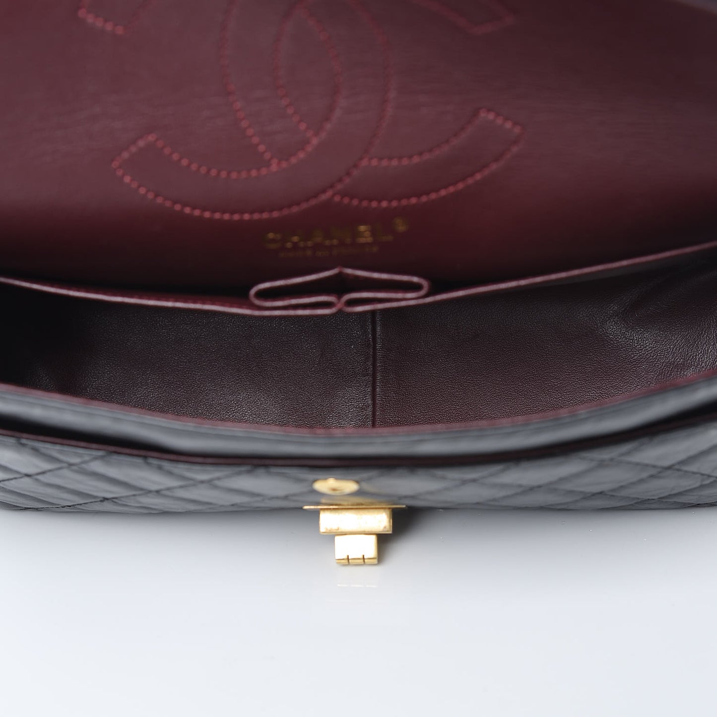 Aged Calfskin Quilted 2.55 Reissue 226 Flap Black