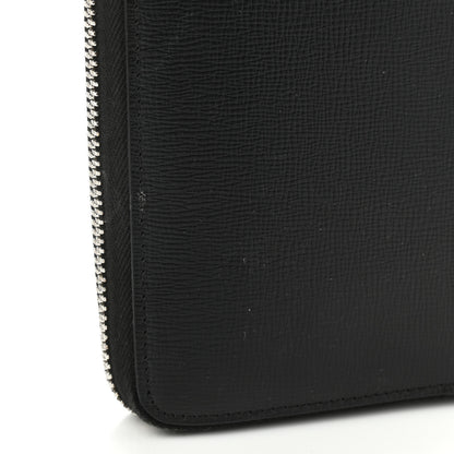 Burberry London Grainy Calfskin Renfrew Long Zip Around Wallet Black 9 of 11