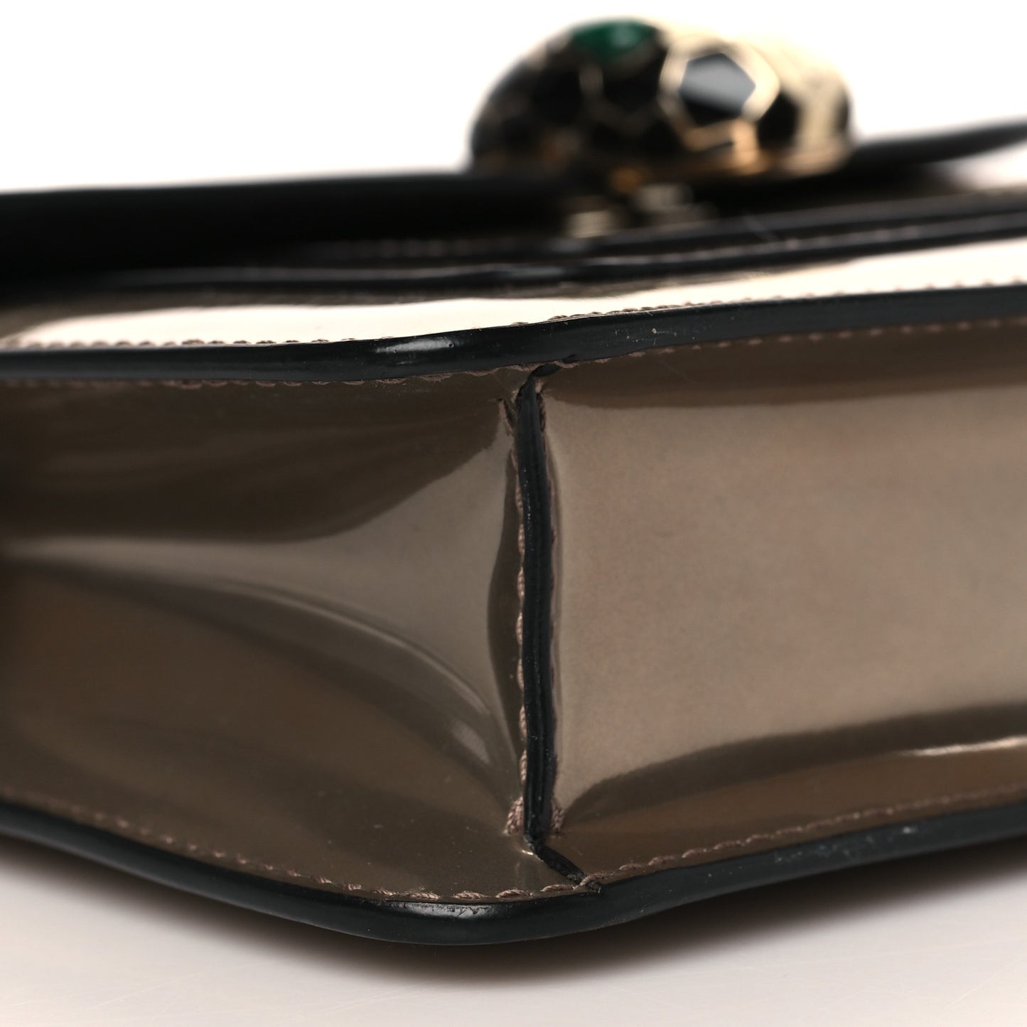 Metallic Calfskin Serpenti Forever Crossbody Bag Bronze