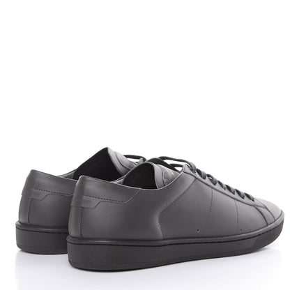 Saint Laurent Calfskin Mens Alpha Sneakers 40 Road Grey 4 of 8