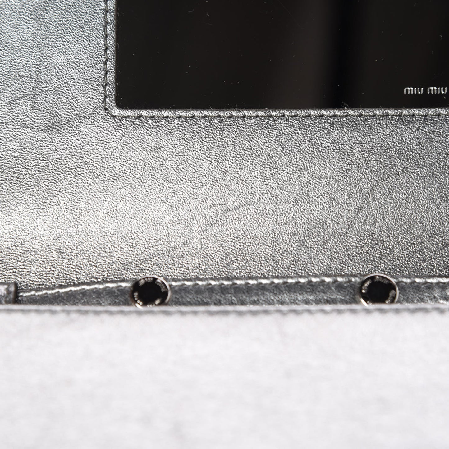 Nappa Crystal Chain Crossbody Cromo