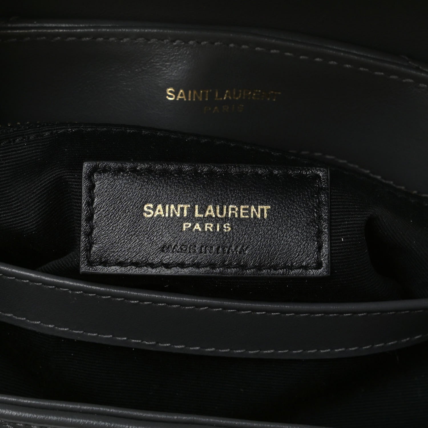 Saint Laurent Calfskin Y Quilted Monogram Toy Loulou Satchel Storm 6 of 15