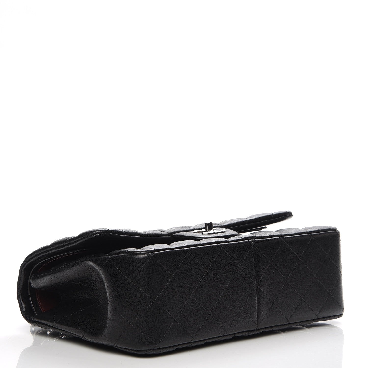 Chanel Lambskin Quilted Jumbo Double Flap Black 4 of 8