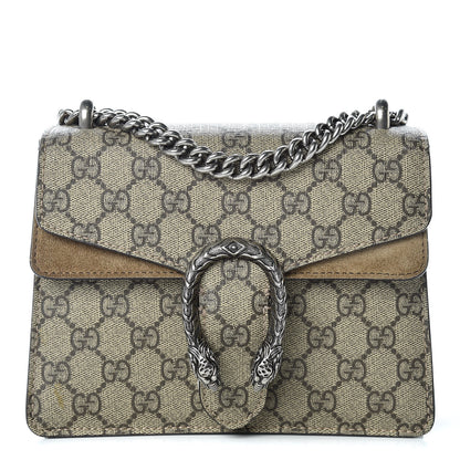 Gucci GG Supreme Monogram Mini Dionysus Shoulder Bag Taupe 1 of 12