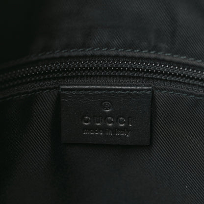 Gucci GG Supreme Monogram Crossbody Messenger Bag Black Grey 6 of 9