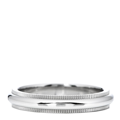 Tiffany Platinum 3mm Milgrain Wedding Band Ring 49 4.75 1 of 5