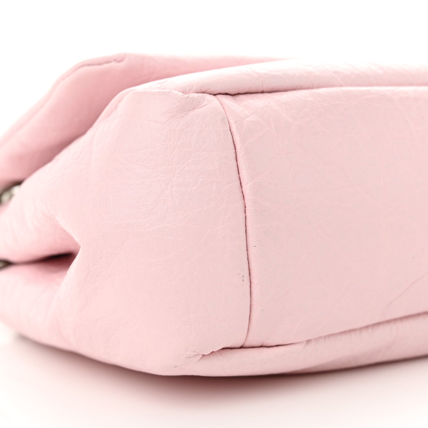 Arena Calfskin Mini Monaco Chain Shoulder Bag Petal Pink