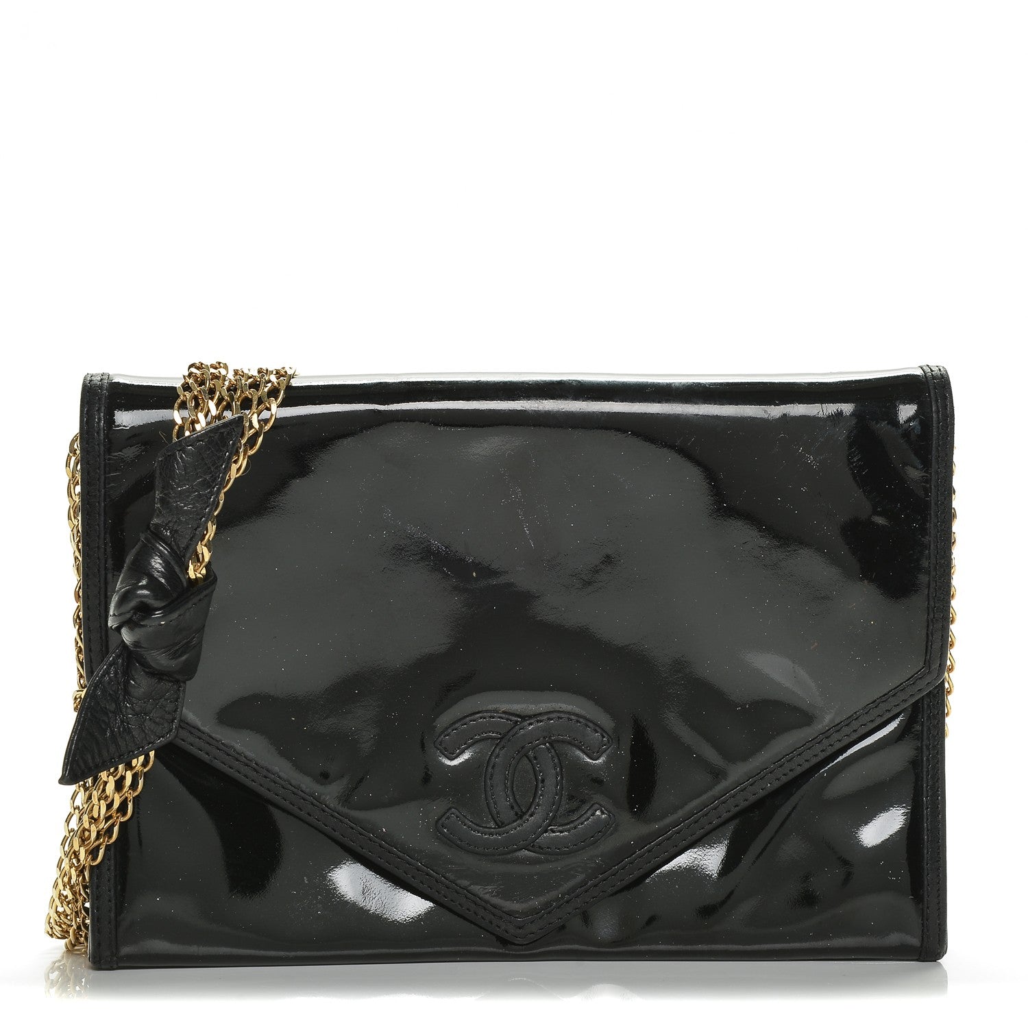 Chanel Patent CC Envelope Flap Black 1 of 7
