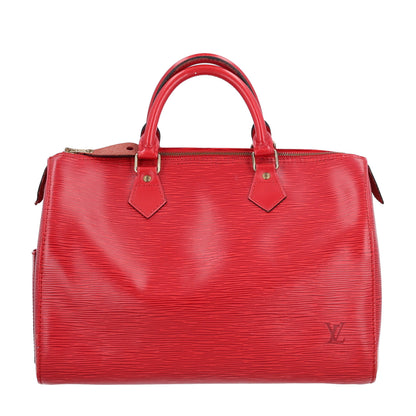 Louis Vuitton Epi Speedy 30 Castillan Red 1 of 12