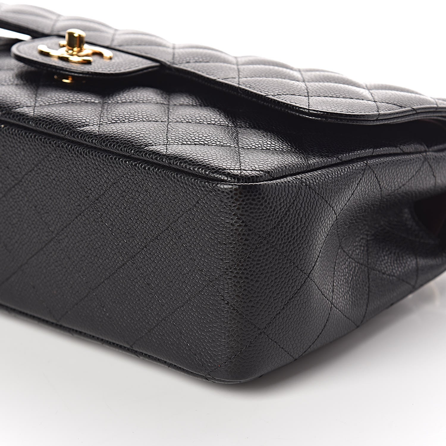 Chanel Caviar Quilted Jumbo Double Flap Black 10 of 11