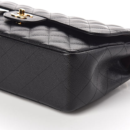 Chanel Caviar Quilted Jumbo Double Flap Black 10 of 11