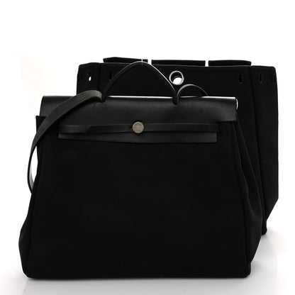 Hermes Toile Vache Calfskin Herbag 39 MM Black 12 of 12