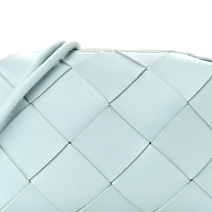 Bottega Veneta Maxi Intreccio Small Cassette Camera Bag Teal Washed 7 of 9