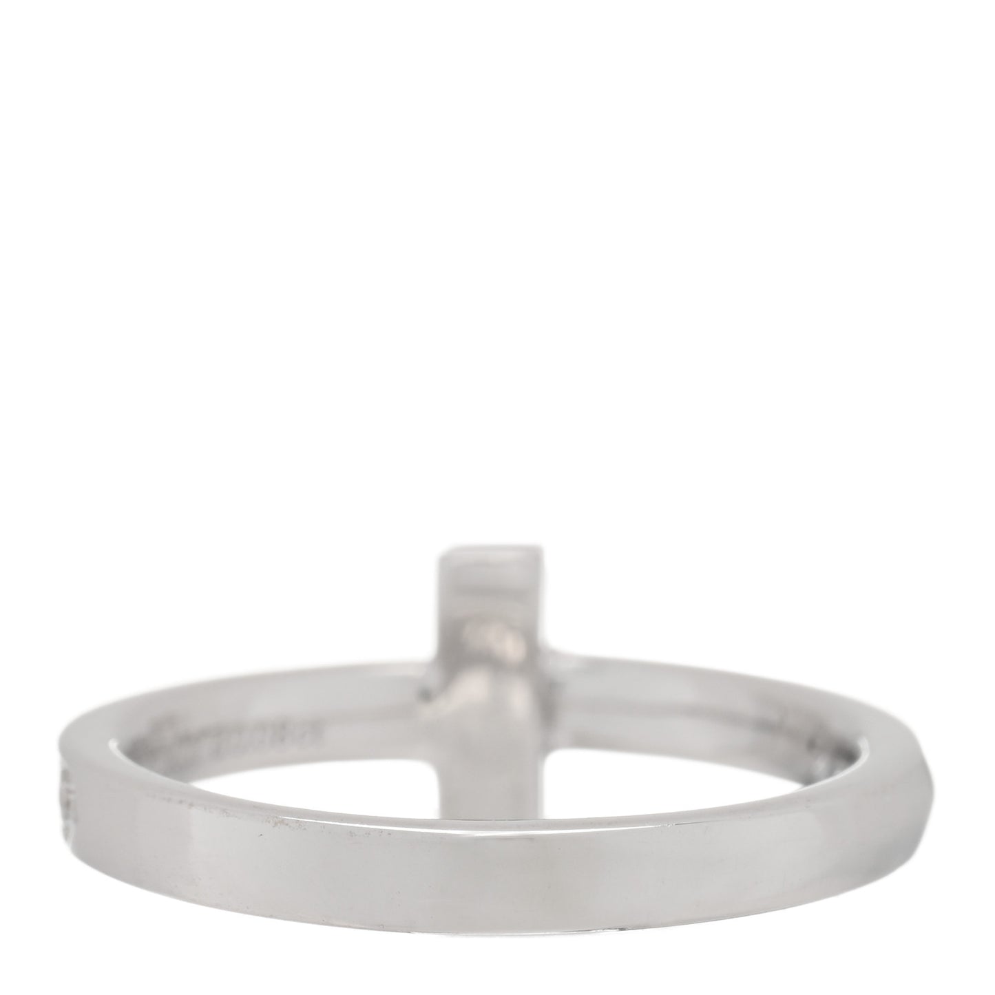 18K White Gold Diamond T T1 Ring 47 4