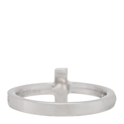 Tiffany 18K White Gold Diamond T T1 Ring 47 4 3 of 5